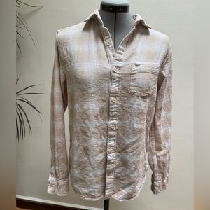 Vintage United Colors Of Benetton 100% Cotton Cozy Button Down Shirt